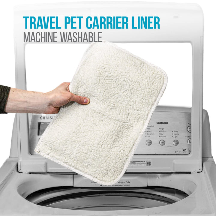 Sherpa (2 Count) Replacement Liners for Travel Pet Carriers - White, Large