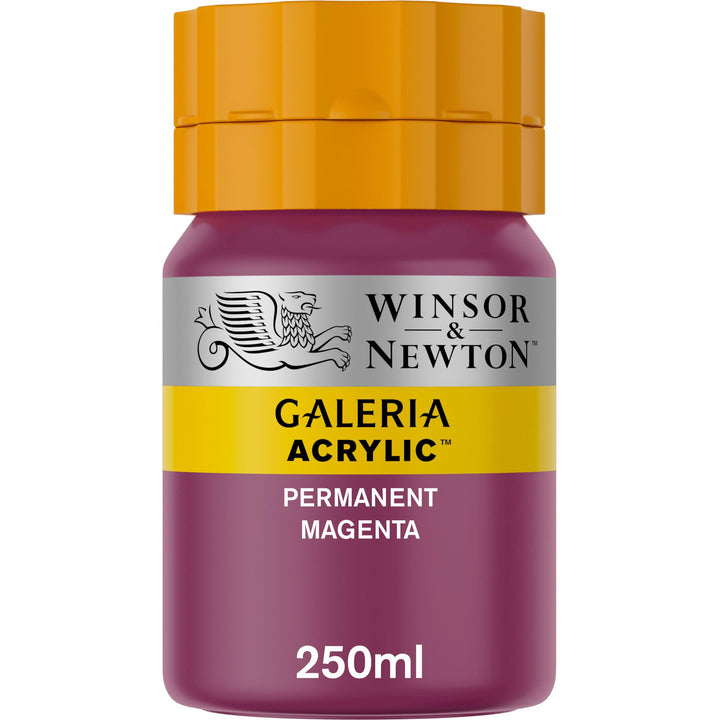 Winsor & Newton Galeria Acrylic Color, 250ml (8.4-oz) bottle, Permanent Magenta 8.4-oz Bottle