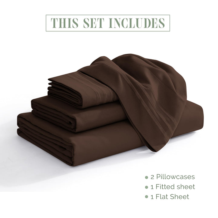 Elegant Comfort Luxury 1500 Premium Hotel Quality Microfiber 4-Piece Sheet Set - Soft, All Around Elastic 18-24 Inches Deep Fitted Sheet - Extra Deep Pocket Sheets, Full, Sage/Green Full - EXTRA DEEP Pocket