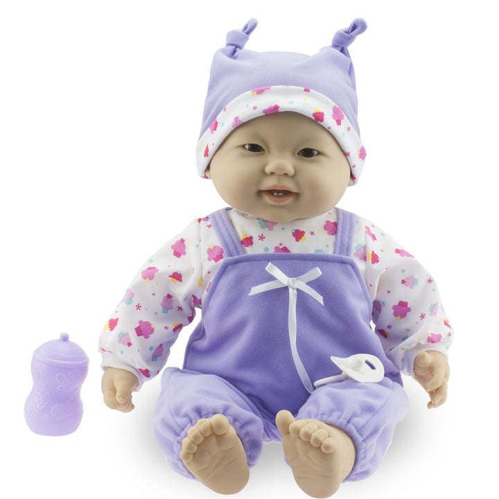 JC Toys Soft and Cuddly 20" Huggable Baby Doll Play Set Lots to Cuddle Babies | Pink | Ages 2+ | Asian