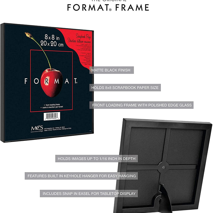 MCS Format Picture Frames, Gallery Wall Frames, Black, 6 x 8, 12-Pack 12 pk 6 x 8 in