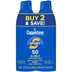 Coppertone SPORT Sunscreen Spray SPF 50, Water Resistant Spray Sunscreen, Broad Spectrum SPF 50 Sunscreen Pack, 5.5 Oz Spray, Pack of 2