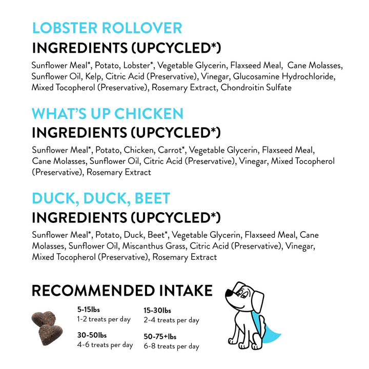 Shameless Pets Soft-Baked Dog Treats, Fish & Poultry Variety 3-Pack - Natural & Healthy Dog Chews for Small, Medium & Large Dogs - Dog Biscuits Baked & Made in USA, Free from Grain, Corn & Soy Fish & Poultry Variety Pack 6 Ounce (Pack of 3)