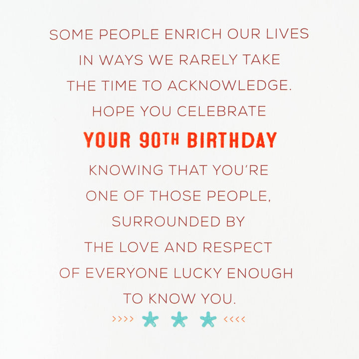 Hallmark 90th Birthday Card (90 Years Young)