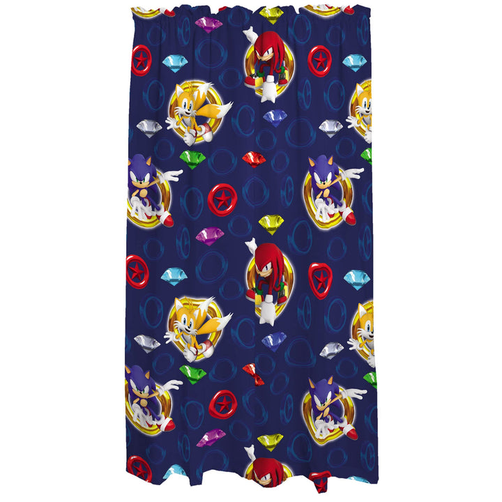 Franco Kids Room Window Curtains Drapes Set, 82 in x 84 in, Sonic The Hedgehog, Anime