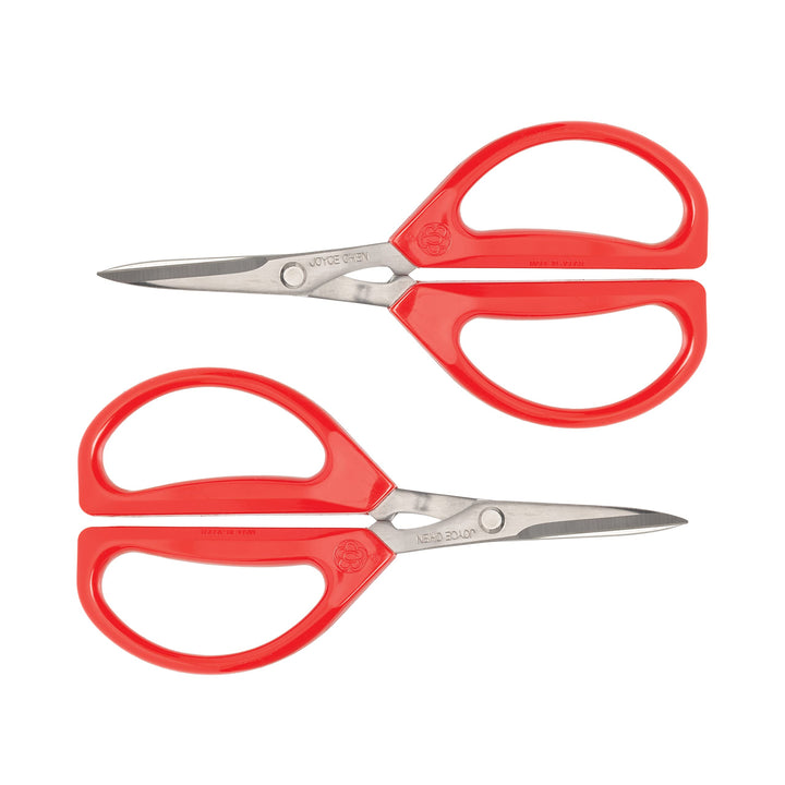 Joyce Chen Original Unlimited Kitchen Scissors All Purpose Dishwasher Safe Kitchen Shears With Comfortable Handles, Red, 2 Pack