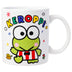 Silver Buffalo Sanrio Hello Kitty and Friends Keroppi Sitting Hugging Pear Ceramic Mug, 20 Ounces