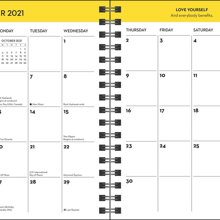 You Are a Badass 17-Month 2021-2022 Monthly/Weekly Planner Calendar