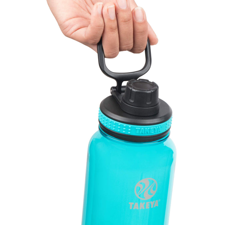 Takeya Tritan Sports Water Bottle with Spout Lid, 40 oz, Ocean