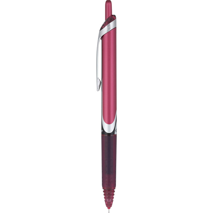 Pilot, Precise V5 RT Refillable & Retractable Rolling Ball Pens, Extra Fine Point 0.5 mm, Burgundy, Pack of 14