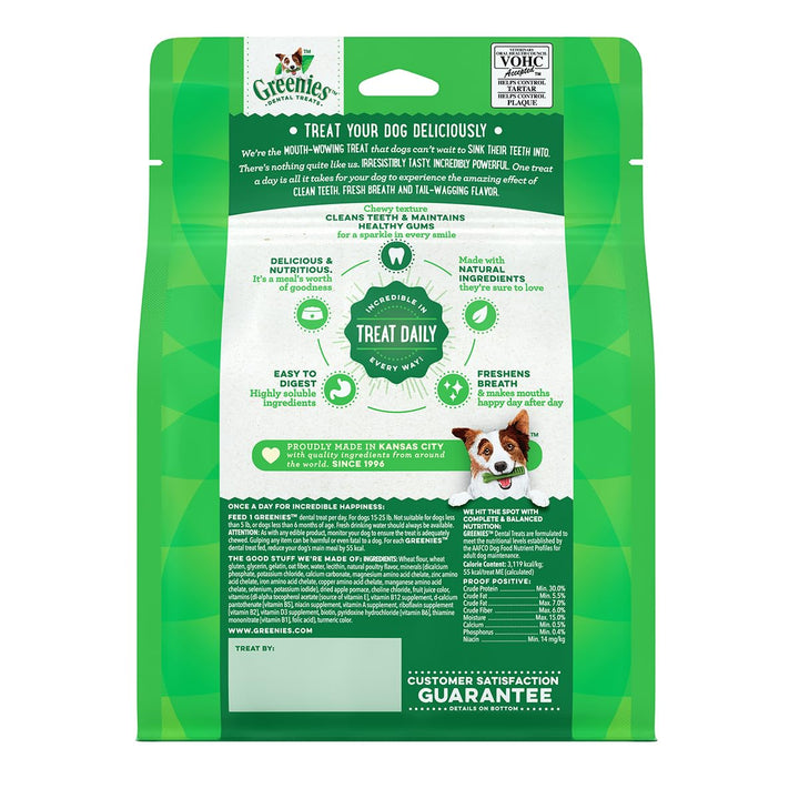 Greenies Original Petite Natural Dental Care Dog Treats, 12 oz. Pack (20 Treats) 12 Ounce (Pack of 1)