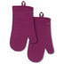 KitchenAid Ribbed Soft Silicone Oven Mitt 2-Pack Set, Beet, 7.5"x13" Oven Mitt Set