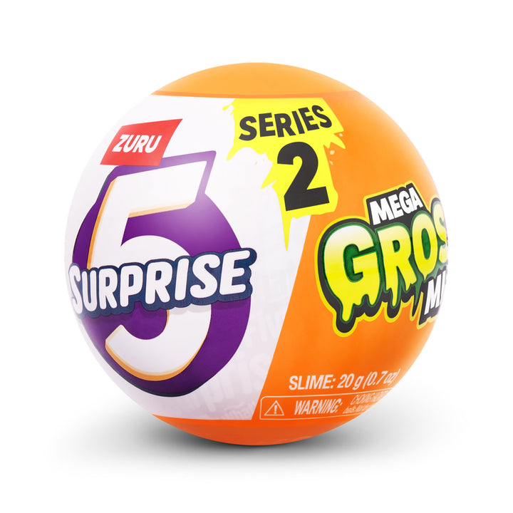 5 Surprise Mega Gross Minis Series 2 by ZURU Boys, Mystery, Collectible, Mini, Parody, Slime 1 Pack