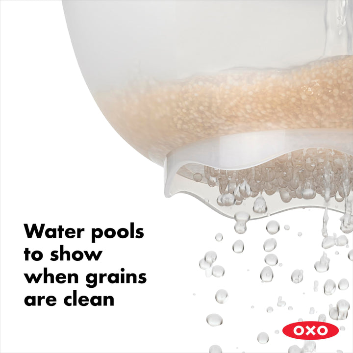 OXO Good Grips Rice & Small Grains Washing Colander, 15.4 x 23.3 x 13.9 cm