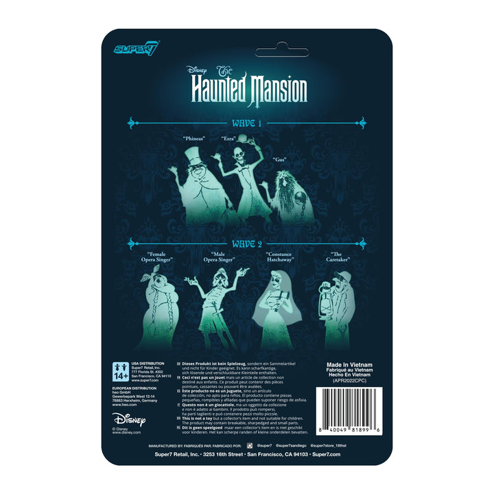 Super7 Disney Haunted Mansion Female Opera Singer - 3.75" Disney Action Figure with Accessory Classic Disney Collectibles and Retro Toys