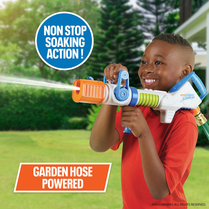 NERF Super Soaker Hydroburst Hose Blaster – Powerful Water Blaster Drenches Your Friends in Water