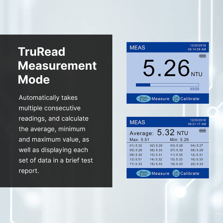 Apera Instruments TN500 Portable White Light Turbidity Meter with Data Logger, EPA 180.1 Compliant (AI483) EPA compliant GLP