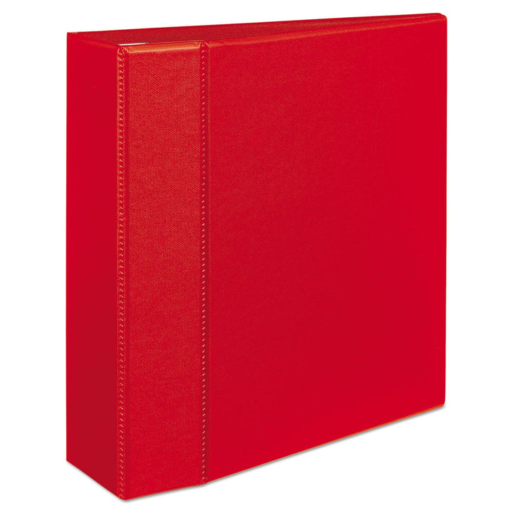 Avery Heavy-Duty 3 Ring Binder, 4 Inch One Touch EZD Rings, 4.5 Inch Spine, 1 Red Binder (79584) 4"