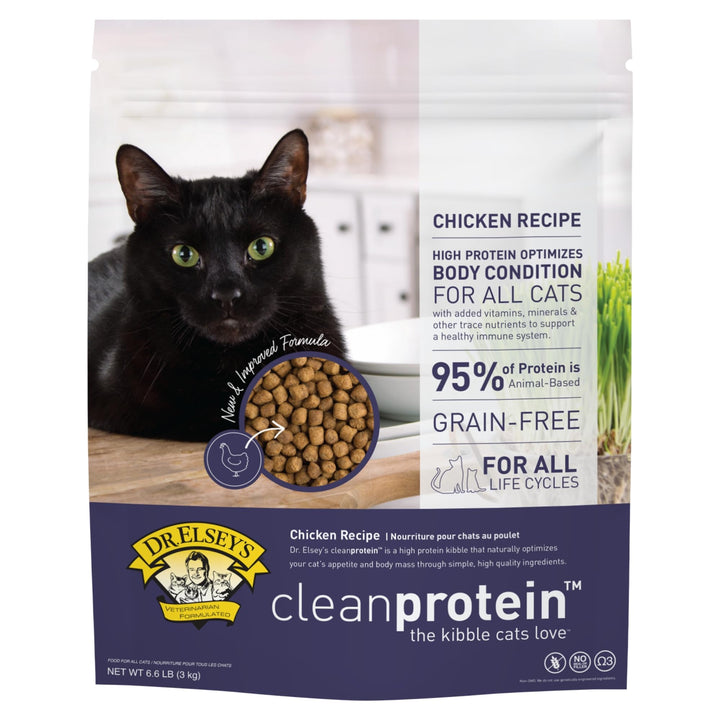 Dr. Elsey's Cleanprotein Salmon Formula Dry Cat Food, 6.6 Lb 6.6 Pound (Pack of 1)