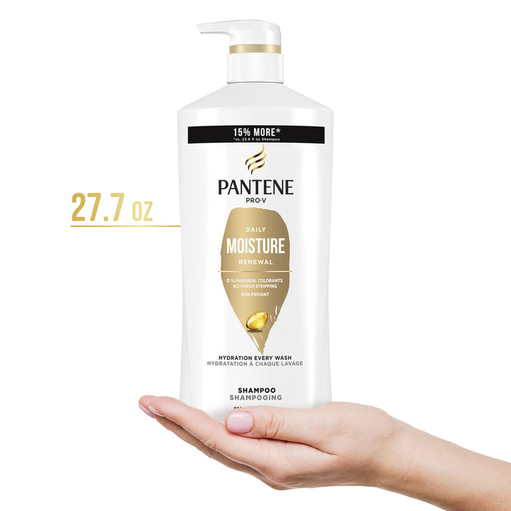 Pantene Shampoo and Conditioner Set with Hair Treatment - Pro-V Nutrients for Dry, Color-Treated Hair, Long-Lasting Nourishment & Hydration, Antioxidant-Rich, 27.7 Oz Each, 2 Pack