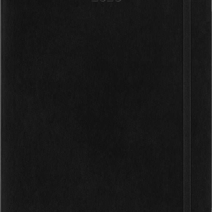 Moleskine Classic 12 Month 2025 Monthly Planner, Soft Cover, XL (7.5" x 9.75"), Black, 128 pages