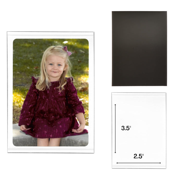 Magtech Magnetic Pocket Picture Frame, White, Holds 4 x 6 Inches Photos, 10 Pack (14610)