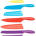 Basics Color-Coded Kitchen 12-Piece Knife Set, 6 Knives with 6 Blade Guards, Multicolor, 13.88 x 4.13 x 1.38 inch