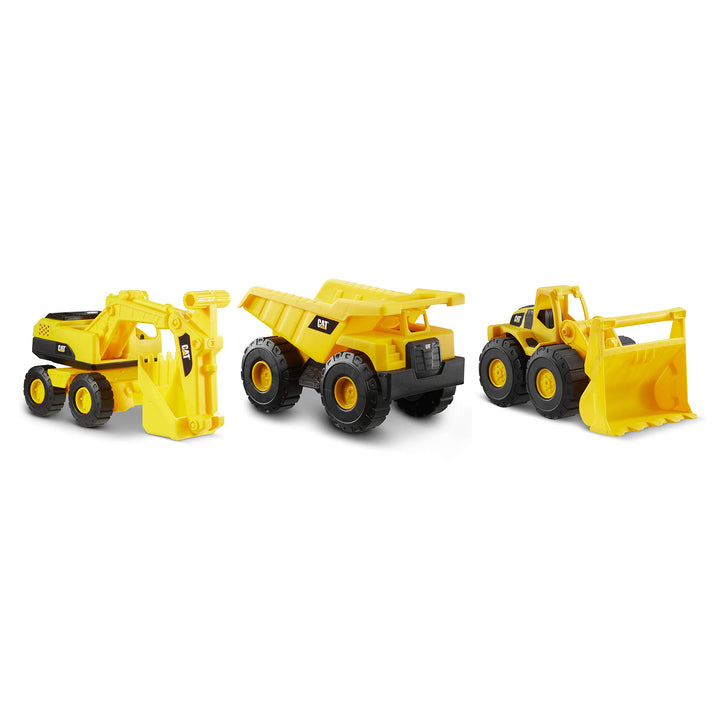 CAT Construction Toys, Construction Vehicle Set for Kids Ages 2 & Up, Dump Truck, Loader, Excavator, Articulated Parts, Quality You Can Trust, Great Gift Dump Truck, Loader, and Excavator