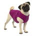 Kurgo Core Dog Sweater, Knit Dog Sweater With Fleece Lining, Cold Weather Pet Jacket, Zipper Opening for Harness, Adjustable Neck, Year-Round Sweater for Small Dogs (Heather Violet, X-Small) Extra Small Heather Violet