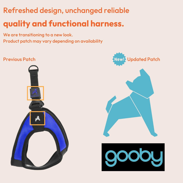 Gooby Escape Free Easy Fit Harness - Turquoise, X-Small - No Pull Step-in Patented Small Dog Harness with Quick Release Buckle - Perfect On The Go No Pull Harness for Small Dogs or Medium Dog Harness X-Small chest (15~17.25")