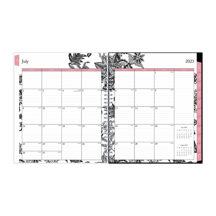 Blue Sky 2023-2024 Academic Year Monthly Planner, 8" x 10", Flexible Cover, Wirebound, Analeis (130613-A24) New Edition