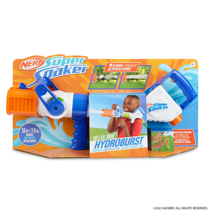 NERF Super Soaker Hydroburst Hose Blaster – Powerful Water Blaster Drenches Your Friends in Water