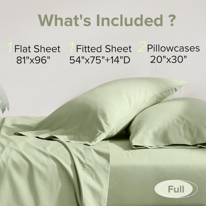 Comfort Spaces 100% Cotton Sheet Set Breathable, Lightweight, Soft with 14" Elastic Pocket Fits up to 16" Mattress, All Season Cozy Bedding, Matching Pillow Case, Queen Good Vibes 4 Piece