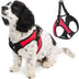 Gooby Escape Free Easy Fit Harness - Red, Small - No Pull Step-in Patented Small Dog Harness with Quick Release Buckle - Perfect On The Go No Pull Harness for Small Dogs or Medium Dog Harness Small chest (16~19.25")