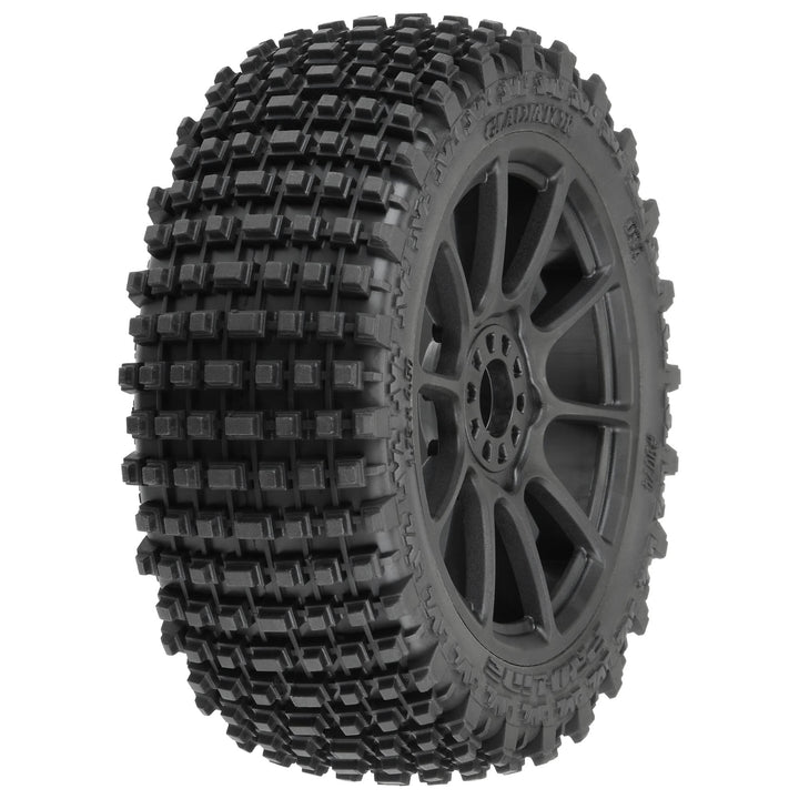 Pro-line Racing 1/8 Gladiator M2 Fr/Rr BgyTire MTD Blk Mach 10 2 PRO907421 RC Tire M2 (Medium)