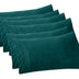 Elegant Comfort 6-Pack Solid Pillowcases 1500 Thread Count Egyptian Quality Microfiber - Smooth Weave, Wrinkle and Fade Resistant, Easy Slip-On, 6-Piece Set, Standard/Queen Pillowcase, Marine Teal