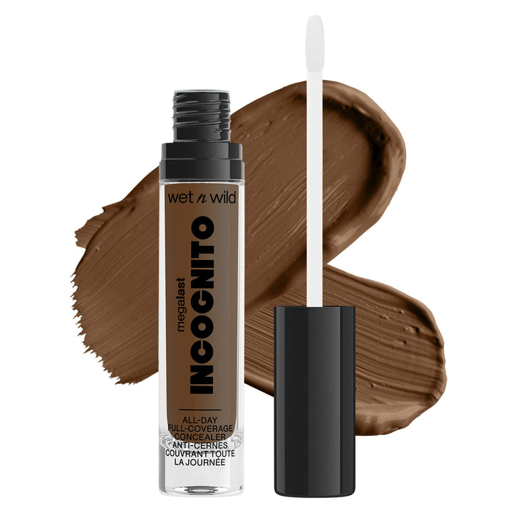 wet n wild Mega Last Incognito All-Day Full Coverage Liquid Matte Concealer Deep Sand, (1114055)