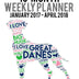 2017-2018 Weekly Planner - Wordcloud Great Dane: Daily Diary Monthly Yearly Calendar (Wordcloud Dog Planners)