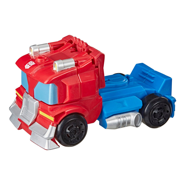 Transformers Playskool Heroes Rescue Bots Academy Team Optimus Prime, 4.5-Inch Action Figure, Kids Converting Robot Toy, Christmas Stocking Stuffers, Ages 3+