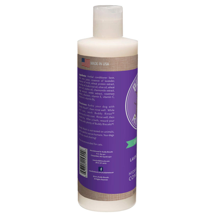 Buddy Rinse Conditioner for Dog Grooming Dog, Lavender & Mint, 16 oz. Bottle