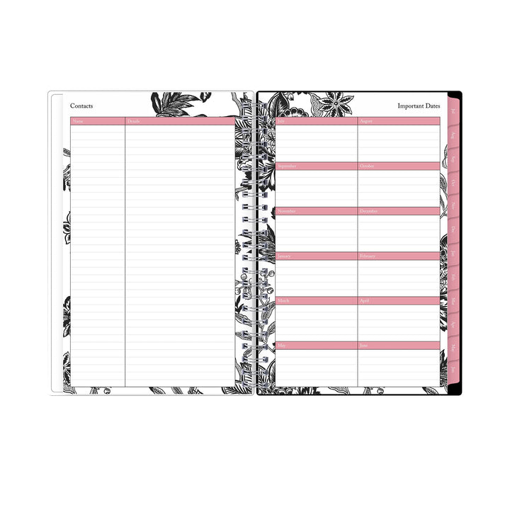 Blue Sky 2023-2024 Academic Year Monthly Planner, 8" x 10", Flexible Cover, Wirebound, Analeis (130613-A24) New Edition