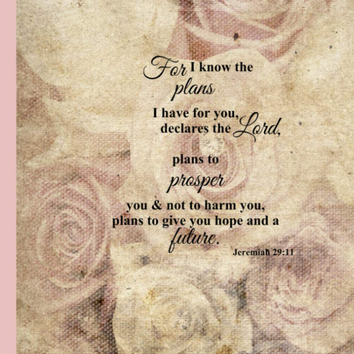 2020 - 2021 WEEKLY & MONTHLY PLANNER: 'For I Know the Plans' Elegant Floral Planner for Women with Christian Quotes (16 Month Planner 2020 - 2021, 8.5 x 11)