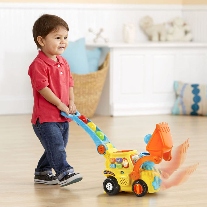 VTech Pop-a-Balls Push & Pop Bulldozer,Yellow Yellow