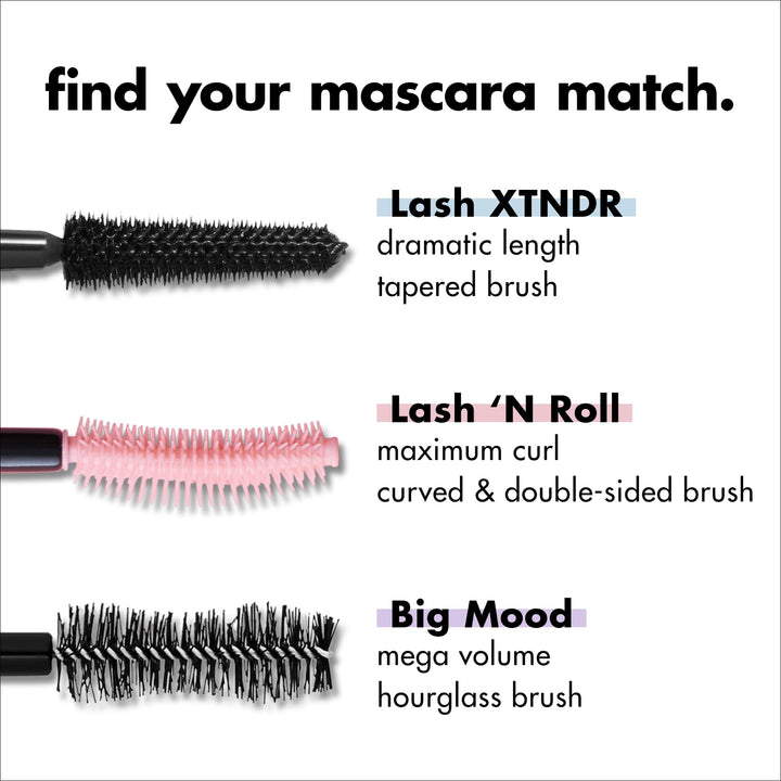 e.l.f. Lash XTNDR Mascara, Made With Tubing Technology For The Look Of Lash Extensions, Clump & Flake Free, Vegan & Cruelty-Free, Deep Brown