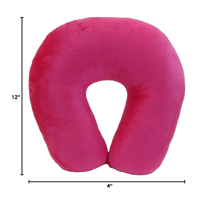 Neck Pillow Adult Cozy Soft Microfiber, Pink