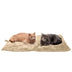 Furhaven ThermaNAP Self-Warming Cat Bed for Indoor Cats & Large/Medium Dogs, Washable & Reflects Body Heat - Quilted Faux Fur Reflective Bed Mat - Cream, Large ThermaNAP Pad - Quilted Faux Fur (Cream) 36.0"L x 24.0"W x 0.3"Th Self-Warming Only