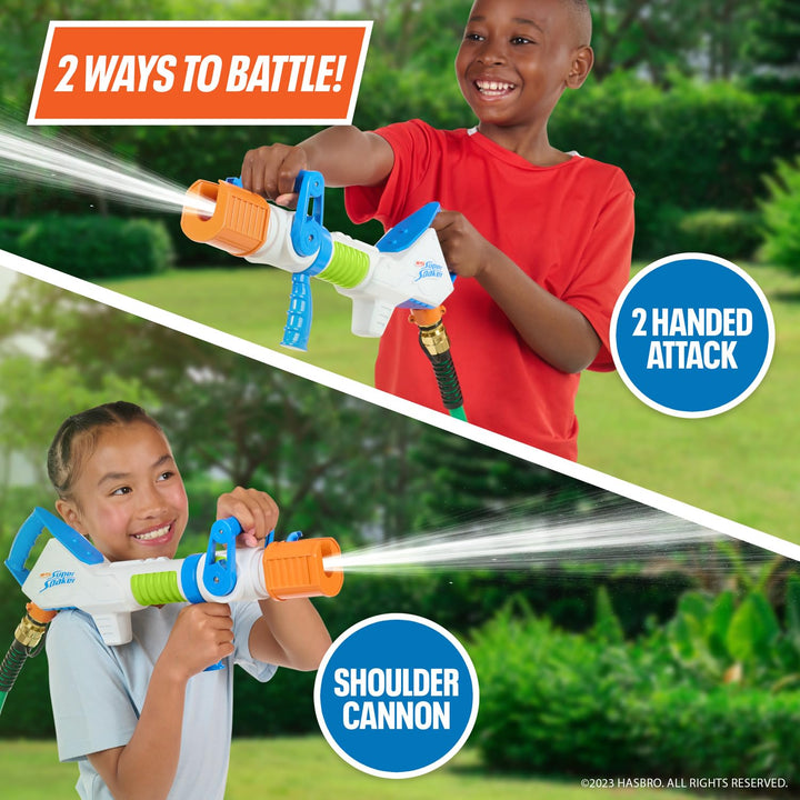 NERF Super Soaker Hydroburst Hose Blaster – Powerful Water Blaster Drenches Your Friends in Water