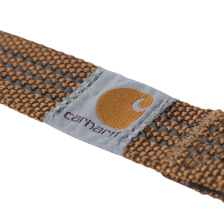 Carhartt Dog Leash Brown/Brushed Brass, Large Carhartt Brown (Nylon Webbing)