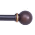 Kenney KN71701 Chelsea Ball End Standard Decorative Window Curtain Rod, 48-86" Adjustable Length, Oil Rubbed Bronze Finish, 5/8" Diameter Steel Tube, 1-Pack 48-86"