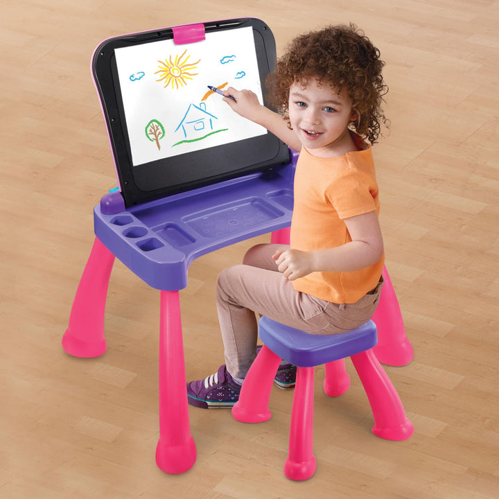 VTech Touch and Learn Activity Desk Deluxe, Pink Standard Packaging